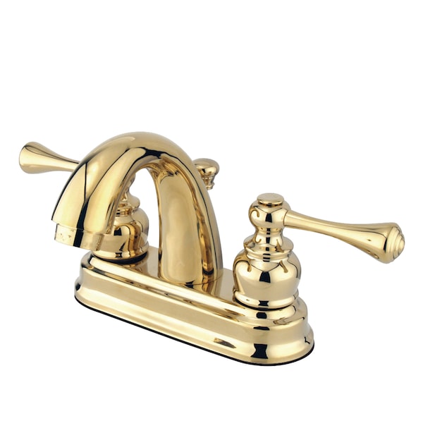 Kingston Brass 4" Centerset Bathroom Faucet, Polished Brass GKB5612BL - main